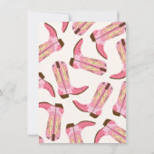 女性のカーボーイウェスタンバースデーパーティ招待状 招待状 (裏面)