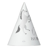 女性のカーボーイウェスタン素朴ファーストロデオ誕生日 パーティーハット (左)