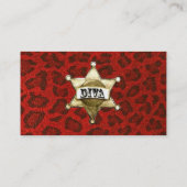 "女性のカーボーイウェスタン衣服とブーツ"ディヴァ  名刺 (裏面)