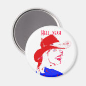 女性のカーボーイウェスタン衣服 マグネット (正面/裏面)