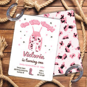 女性のカーボーイウェスタン誕生日パーティーの招待 招待状