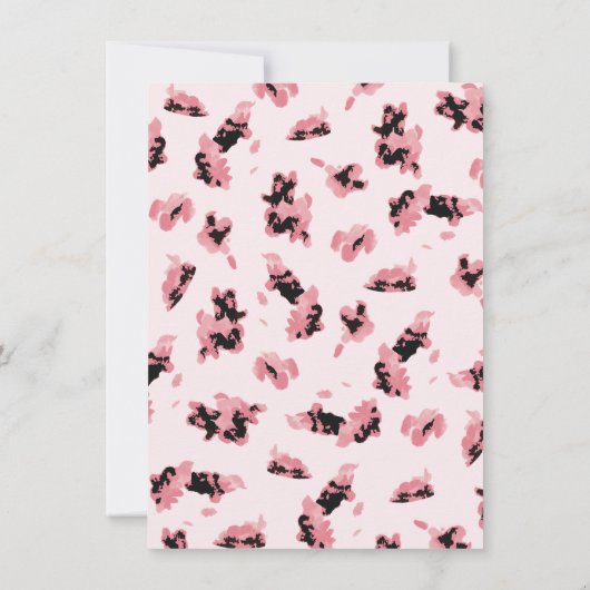 女性のカーボーイウエスタンベビーガールクロースレインベビーシャワー 招待状 (裏面)