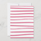 女性のカーボーイウエスタンベビーガールクロースレインベビーシャワー 招待状 (裏面)