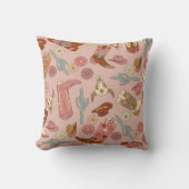 女性のカーボーイウエスタンボホカウボーイブーツ クッション (正面)