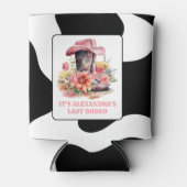 女性のカーボーイウエスタンラストロデオバチェロレッテ 缶クーラー (正面)