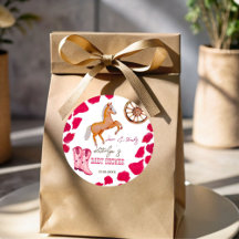 女性のカーボーイウエスタンロデオかわいい赤ちゃんシャワーピンク