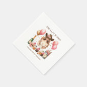 女性のカーボーイウエスタンロデオバチェロレッテブライダルシャワー スタンダードカクテルナプキン (角)