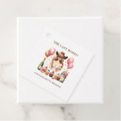 女性のカーボーイウエスタンロデオバチェロレッテブライダルシャワー フェイバータグ (インサイチュ)