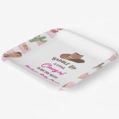 女性のカーボーイウエスタンロデオワイルドウエストベイビーシャワー ペーパープレート (傾斜あり)