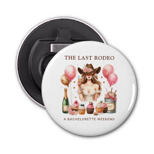 女性のカーボーイウエスタンロデオ 栓抜き (正面)