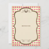 女性のカーボーイウエスタン誕生日招待状 招待状 (裏面)