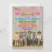 女性のカーボーイウエスタン誕生日/バチェロレッテ招待状 招待状 (正面)