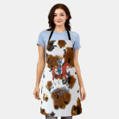 女性のカーボーイエプロン エプロン (着用した状態)