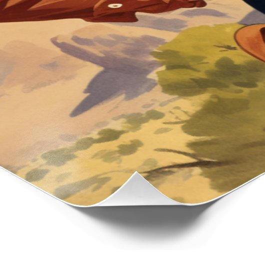 女性のカーボーイエレガンス発表：ワイルドウエストウィスパー ポスター (コーナー)