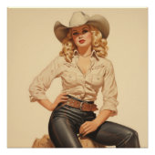 女性のカーボーイエレガンス誌：ワイルドウエストウィスパー ポスター (正面)