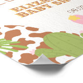 女性のカーボーイオンウェイサウスモダンウェルカム ポスター (角)