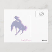 「女性のカーボーイオンコーヒー」はがき ポストカード (裏面)