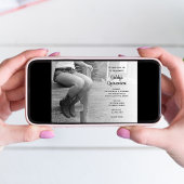 女性のカーボーイオンフェンスウエスタンバーンクインセアニラパーティー 招待状