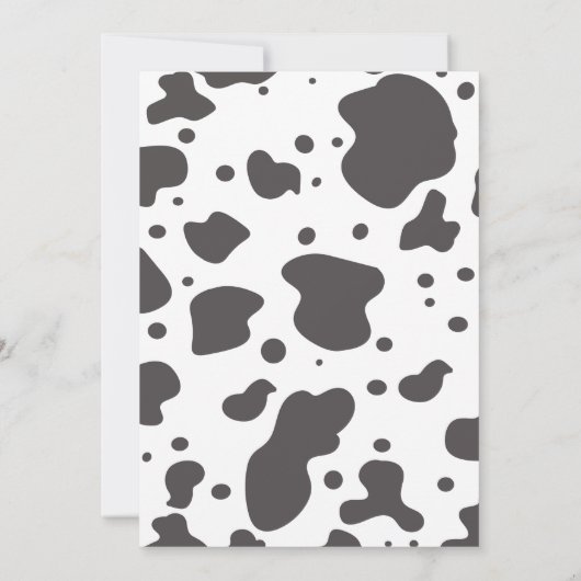 女性のカーボーイカウバースデーパーティー任意の年齢招待状 案内状 (裏面)