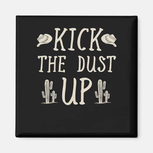 女性のカーボーイカウボーイウエスタンカントリーミュージックラバー マグネット (正面)