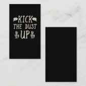 女性のカーボーイカウボーイウエスタンカントリーミュージックラバー 名刺 (正面/裏面)