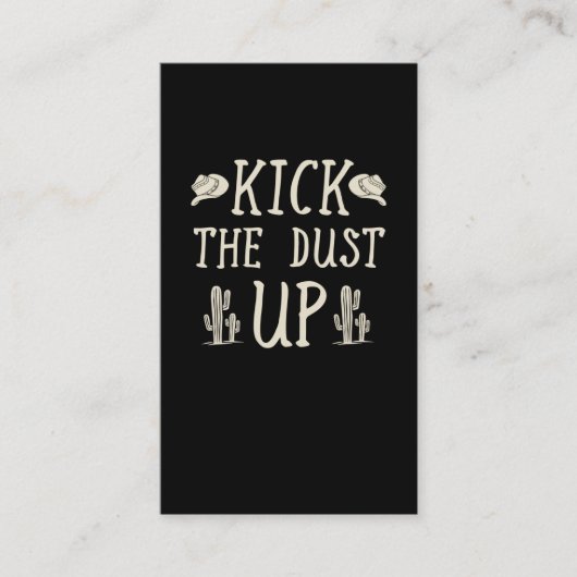 女性のカーボーイカウボーイウエスタンカントリーミュージックラバー 名刺 (正面)