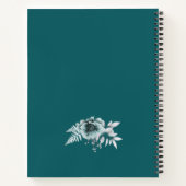 女性のカーボーイカウボーイブーツハットガールラブ馬名 ノートブック (裏面)