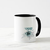 女性のカーボーイカウボーイブーツハットガールラブ馬名 マグカップ (正面右)