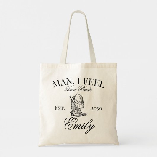 女性のカーボーイカスタムバチェロレッテソーシャルクラブ トートバッグ (裏面)