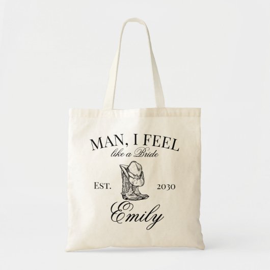 女性のカーボーイカスタムバチェロレッテソーシャルクラブ トートバッグ (正面)