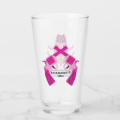 女性のカーボーイカスタム写真   タンブラーグラス (裏面)