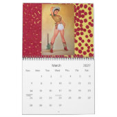 女性のカーボーイカレンダー カレンダー (3月 2027)