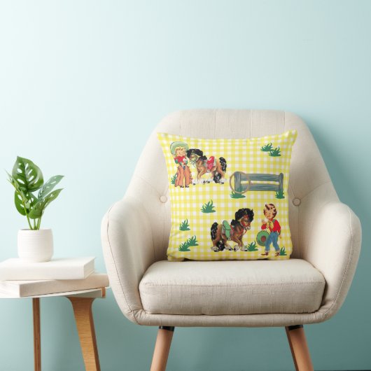 女性のカーボーイキッズウマズウェスタンベビーギフト クッション (椅子)