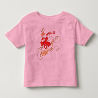 女性のカーボーイキッズTシャツ トドラーTシャツ