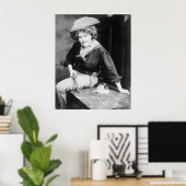 女性のカーボーイギャンブラー： 1909 ポスター (ホームオフィス)