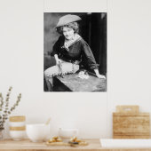 女性のカーボーイギャンブラー： 1909 ポスター (キッチン)