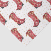 女性のカーボーイクリスマスウォーター色 薄葉紙 (詳細)