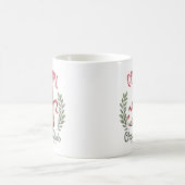 女性のカーボーイクリスマスクラブウエスタンカウボーイブーツ コーヒーマグカップ (中央)