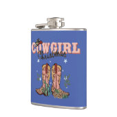 女性のカーボーイクリスマスシークレットサンタストッキングスタッファー フラスク (左)