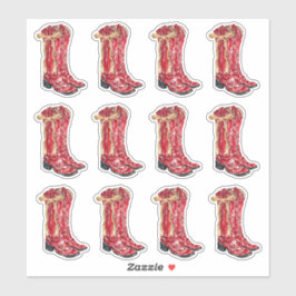 女性のカーボーイクリスマス封筒用シール シール