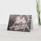 女性のカーボーイグリーティングカード サンキューカード (正面)