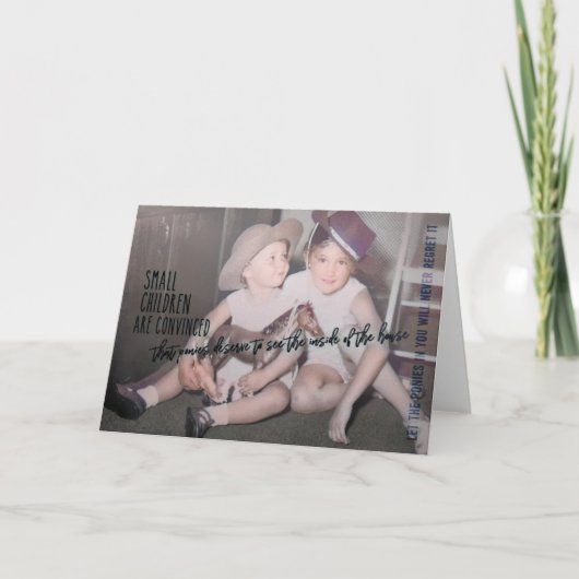 女性のカーボーイグリーティングカード サンキューカード (正面)