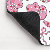 女性のカーボーイコケットピンク マウスパッド (コーナー)