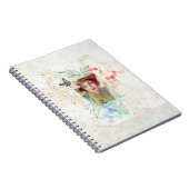 女性のカーボーイコラージュのアールデコスタイル。 ノートブック (右側)