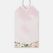 女性のカーボーイサドルアップホースポニー誕生日 ギフトタグ (裏面)