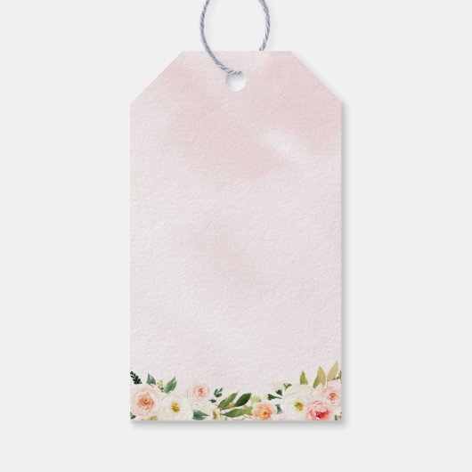 女性のカーボーイサドルアップホースポニー誕生日 ギフトタグ (裏面)