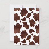 女性のカーボーイサドルアップ誕生日サンキューカード サンキューカード (裏面)