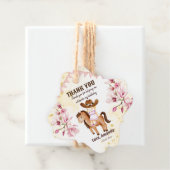 女性のカーボーイサドルアップ誕生日感謝していあなた フェイバータグ (インサイチュ)