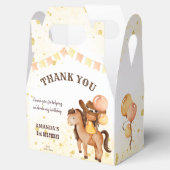 女性のカーボーイサドルアップ誕生日感謝していあなた フェイバーボックス (オープン)