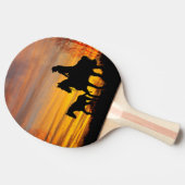 女性のカーボーイサンセット乗馬卓球ラケット 卓球ラケット (横)